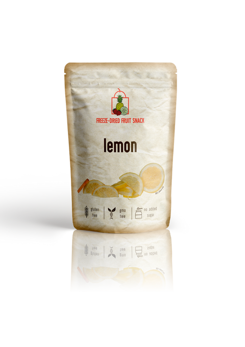 Freeze Dried Lemon Slices with Peel